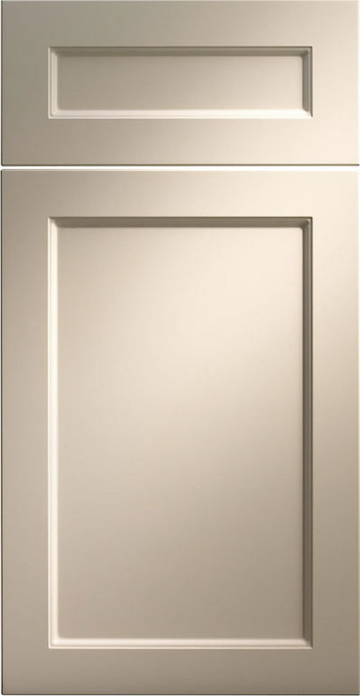 Shaker Ogee cabinet door style in 0150 Bisque 3DL