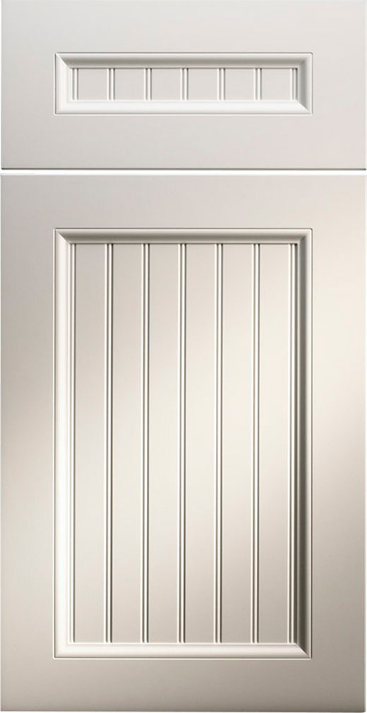 Amesbury II cabinet door style in Snow White