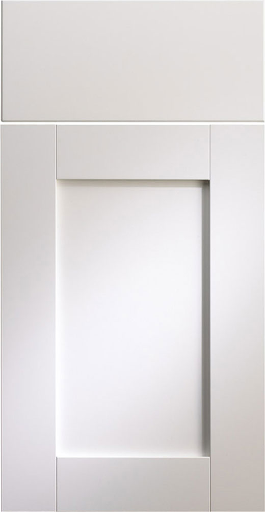 SH500 cabinet door style in Snow White