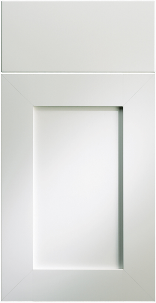 TM500 cabinet door style in Snow White