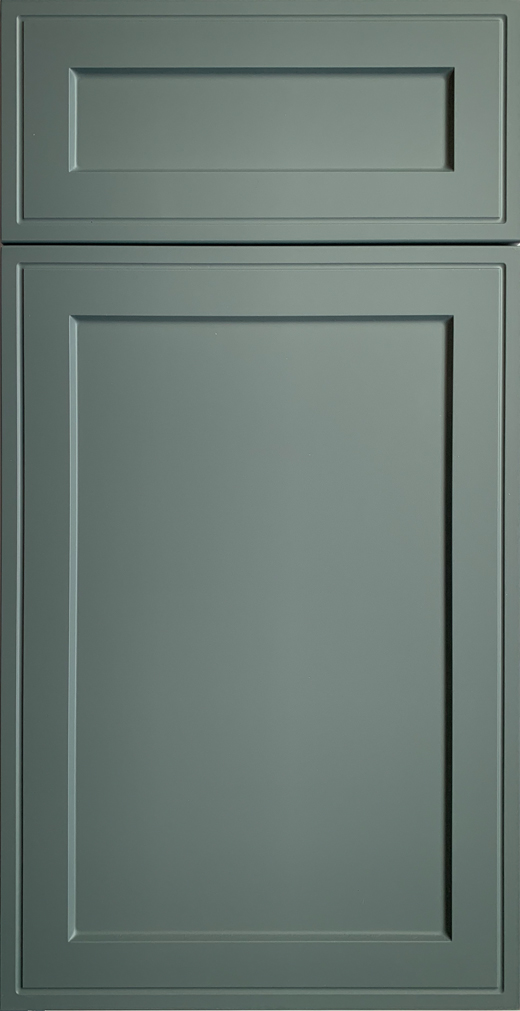 Shaker Inset cabinet door style in Surf SuperMatte