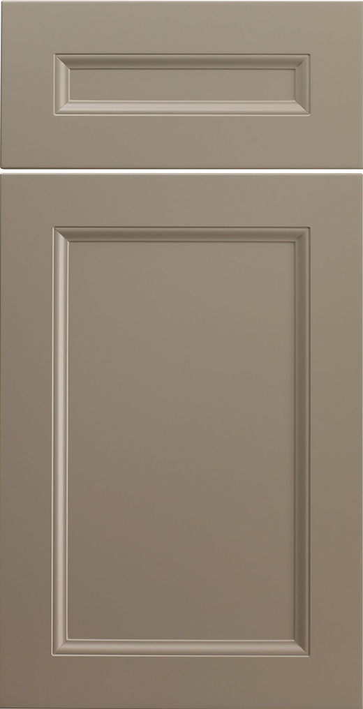 Amesbury III cabinet door style in 5100 Silt SuperMatte