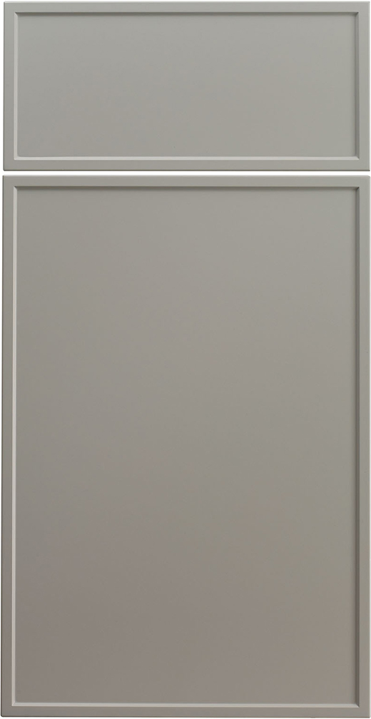Shaker Slim cabinet door style in Haze SuperMatte