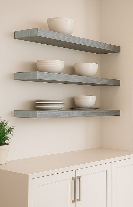 Floating Shelf - Wired 2DL cabinet door style