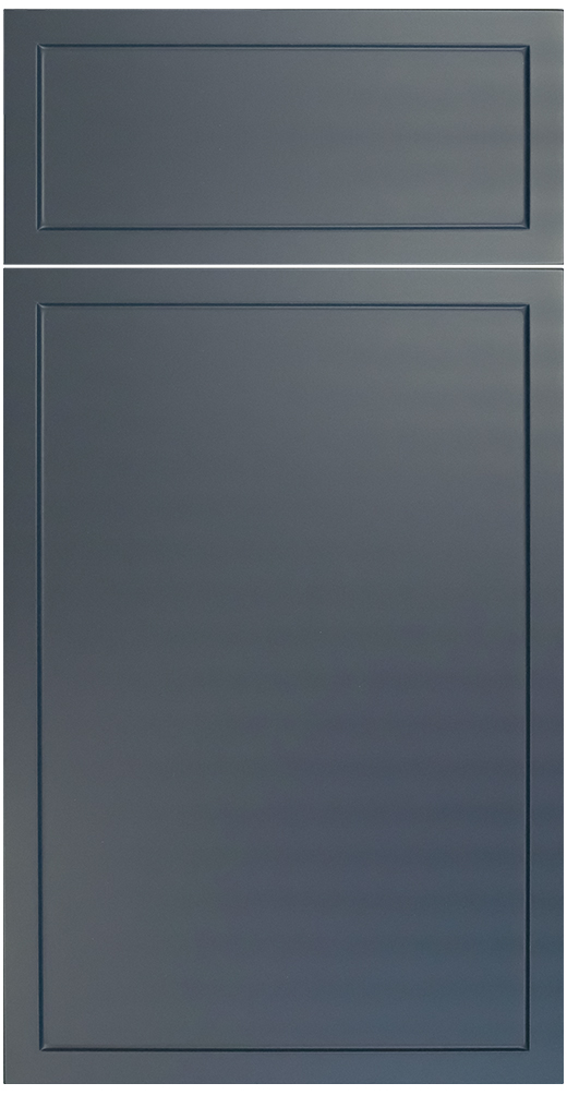 Shaker ONE cabinet door style in Midnight SuperMatte