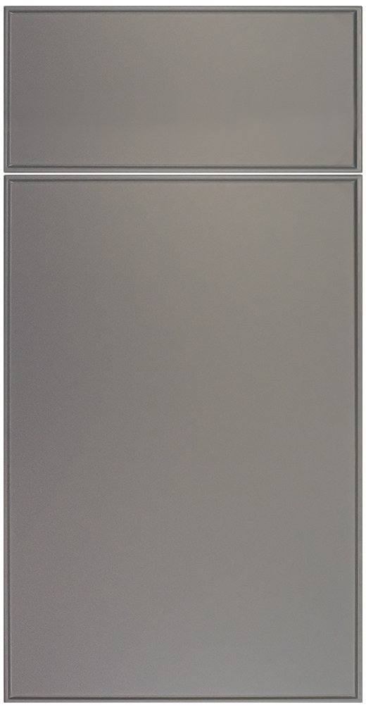 Finesse cabinet door style in Gauntlet SuperMatte